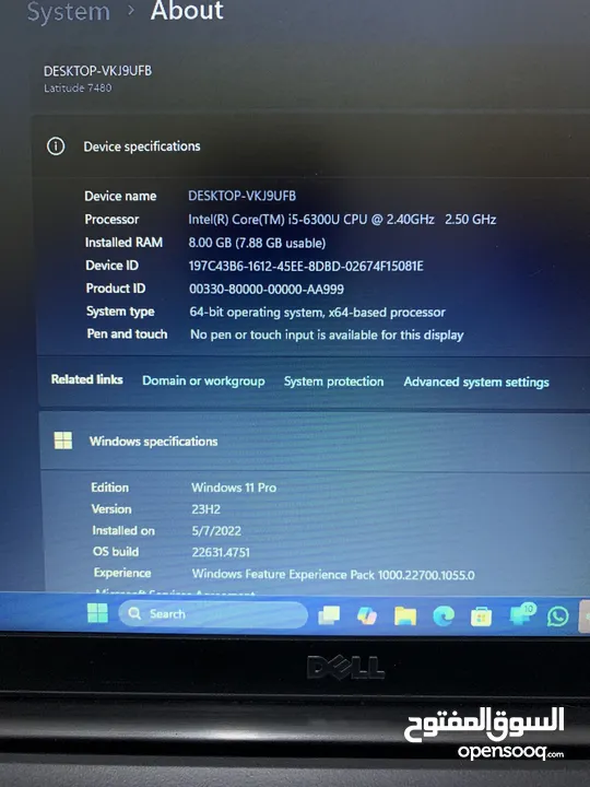 Dell laptop for sell Latitude 7480