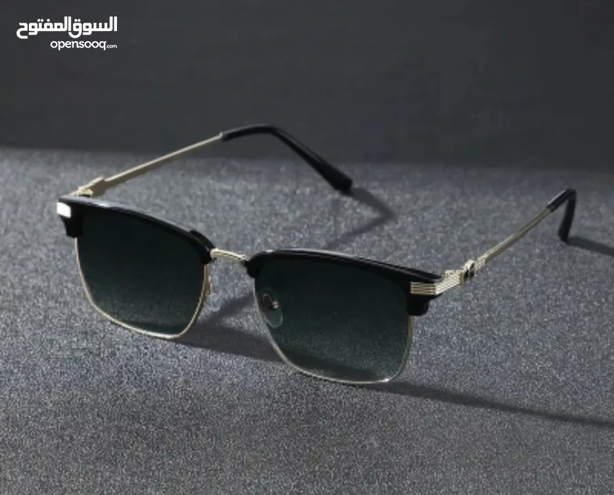زوج من نظارات المعدن الرجالية ذات الأسلوب البانك، نظارات عصرية للرجال. قوة تحمل كبيرة  ورائعة جدا