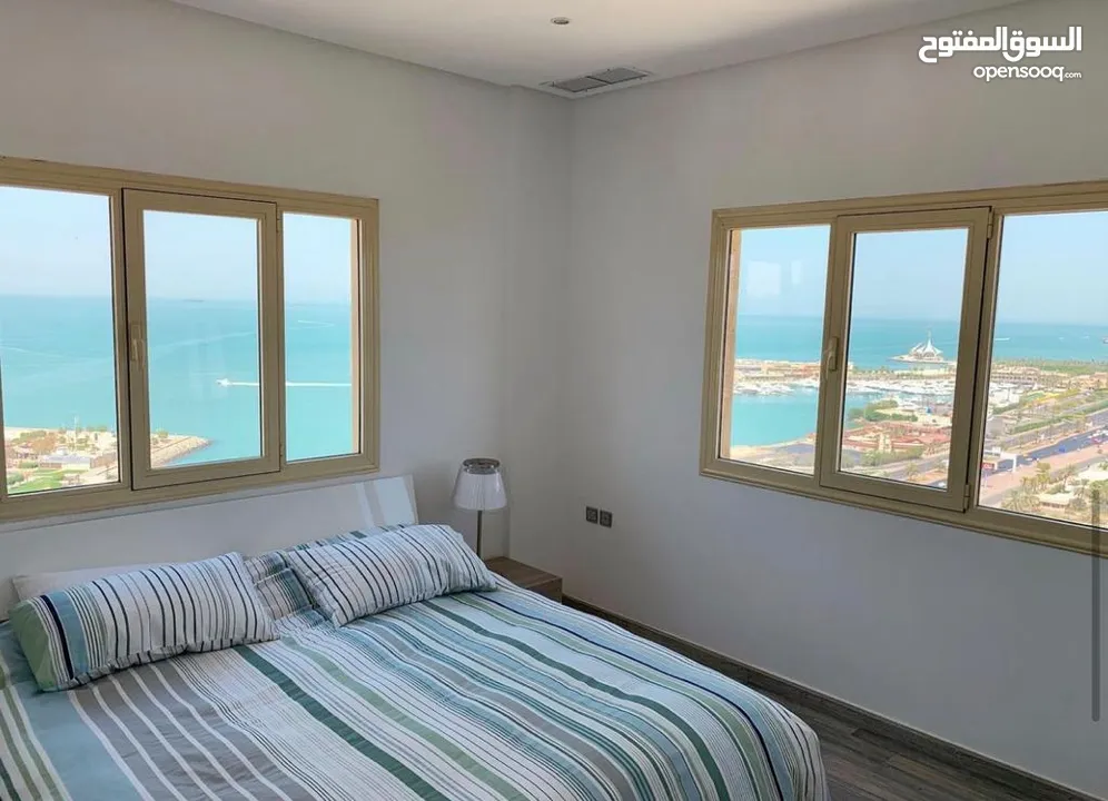 شقة سكنية للايجار فى Byblos complex السالميةقطعة9 الدور9 (Sea view)