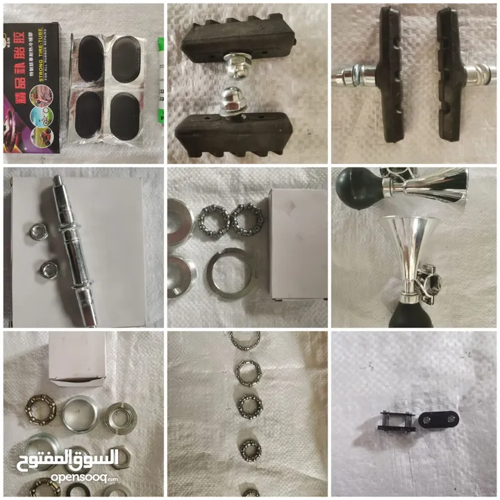 لدينا جميع  انواع الزينة و قطع البسكليتات وصيانتها
