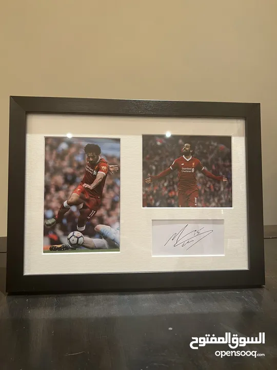 Mohamed Mo Salah Signed Liverpool FC - Autographed Photo Photograph Picture Frame