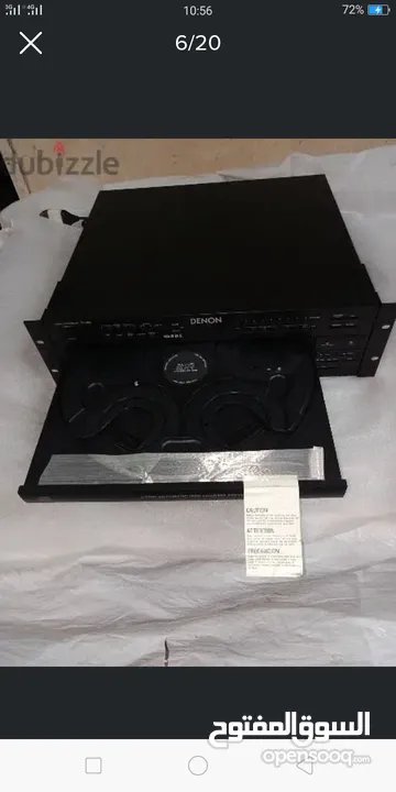 5. DVD changer.  مشغل 5 دي في دي ماركة دينون ياباني اصلي جديد بالكرتونة