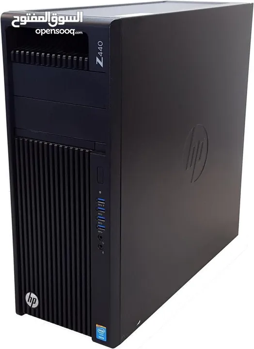 جهاز Workstation احترافي HP Z440 للأعمال الثقيلة مثل التصميم، المونتاج، 3D، والهندسة.