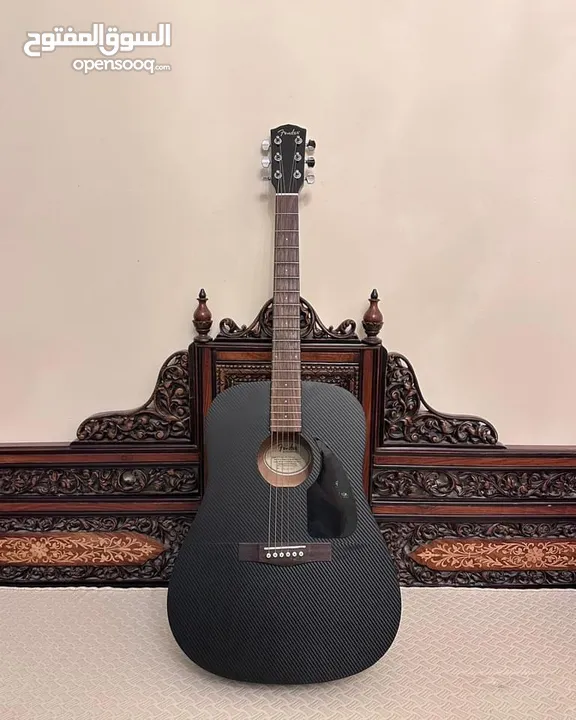 Fender CD60 V2 BLK Carbon Fiber wrap acoustic guitar - 200 JDs