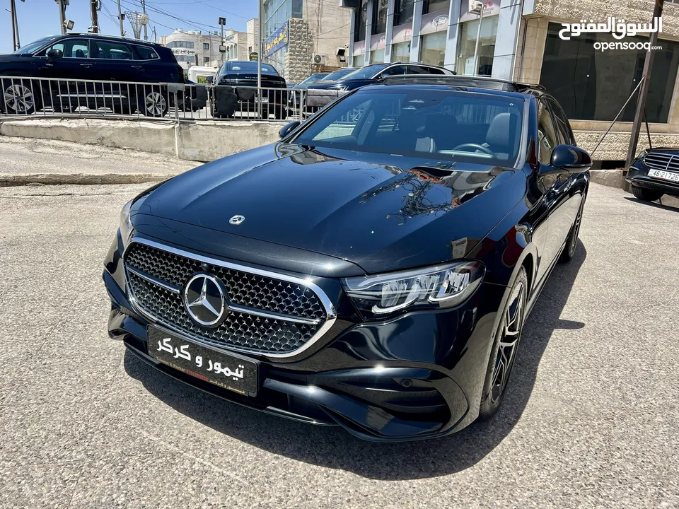 مرسيدس E200 AMG بانوراما كت اسود نايت 2024 الشكل الجديد وارد المانيا بحالة الزيرو مميزة