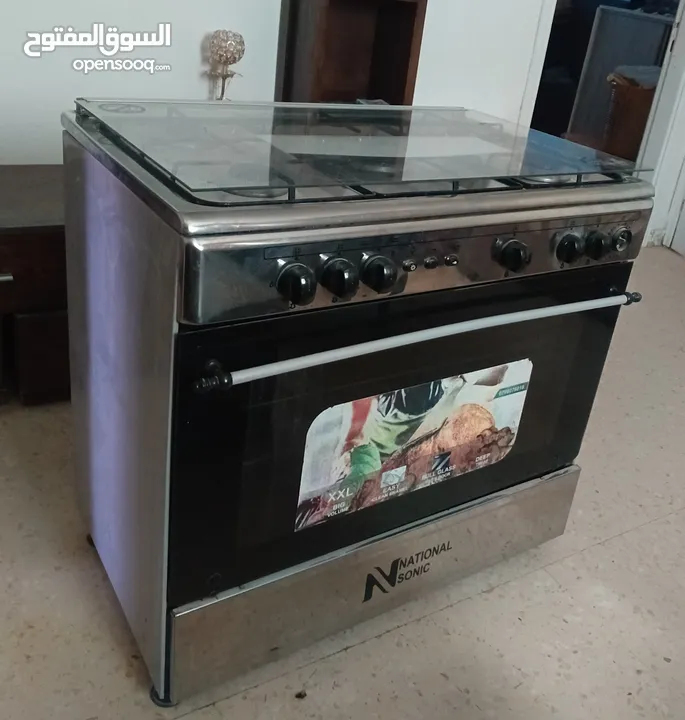 بسم الله ما شاء الله غاز ناشيونال نظيف جدااا خمس عيون جرب قبل ما تشتري مش ناقصه اشي السعر 70 دينااار