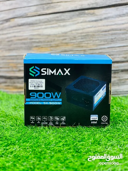 Simax 900w Power Supply AMD Intel 12cm Fan