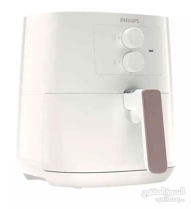 Philips, 4.1L 0.8kg Analog Air Fryer Plastic Body 1400W White