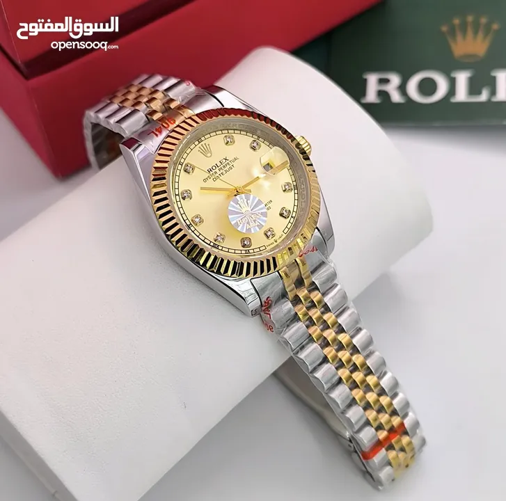 ساعات رولكس هاي كوالتي جميع الاصدارات جوده عاليه جدا استالس استيل ومتوفر جميع الماركات مع المرفقات