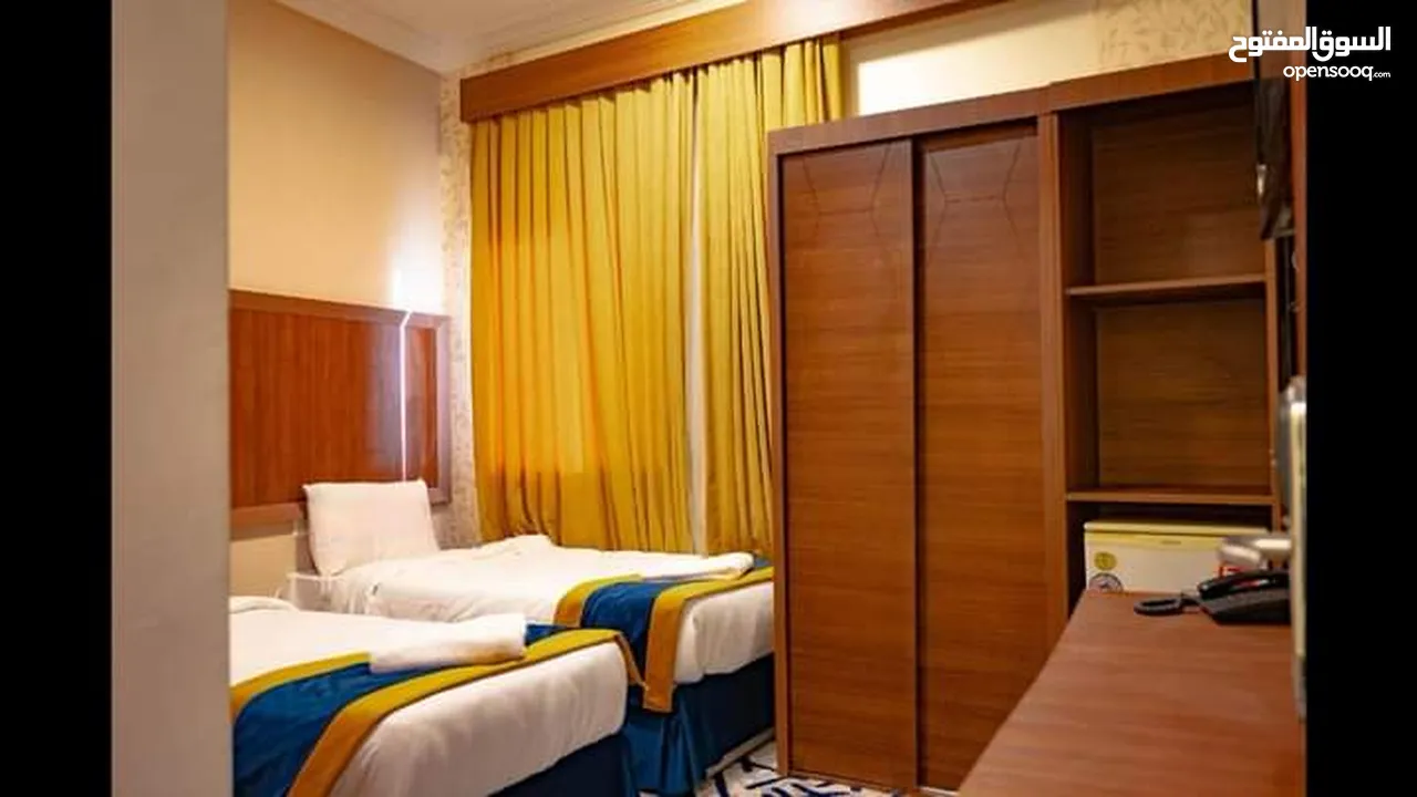 غرف فندقيه للايجار اليومي ب فندق 4نجوم سعر السرير 50 ريال لليوم الواحد