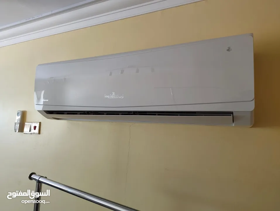 للبيع مكيف توب تيك  انفنتر استخدام شهر  فقط على الضمان 7 سنوات