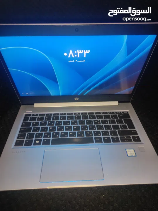لابتوب hp probook اي فايف الجيل الثامن شبه جديد فقط 750 شيكل