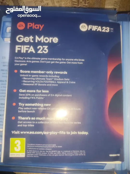 قرص العاب (سي دي) فيفا 2023 جديد غير مستخدم بلايستيشن 5 عربي و انجليزي Arabic and English