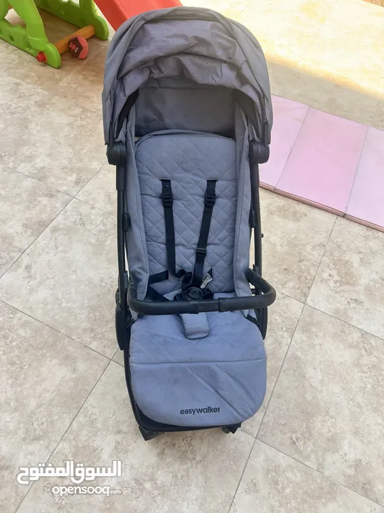 Easywalker Jackey Blue stroller - travel size