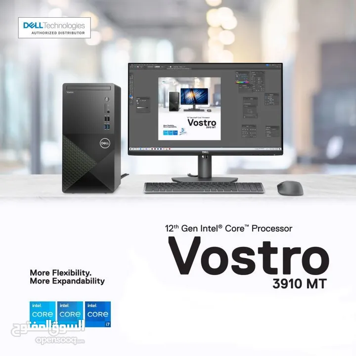 New PC DELL VOSTRO 3910 CORE i3 12Th GENERATION RAM 8GB SSD 256GB