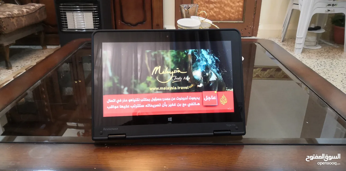 لابتوب وتابلت بنفس الوقت ، شاشة لمس قابله للطي 360 درجه (Lenovo pad)؛ حجم صغير