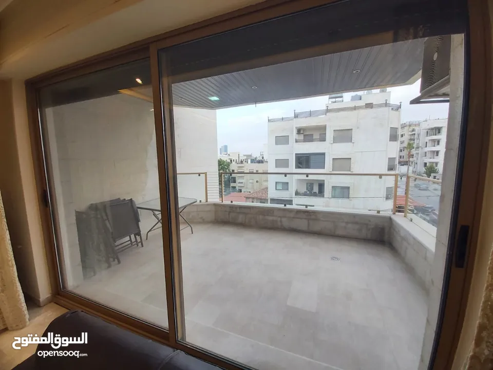 شقة طابقية مفروشة للايجار اربع غرف نوم في الرابية 350 متر