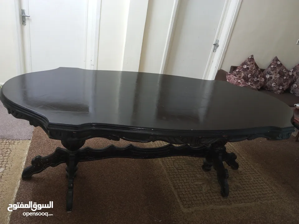 طاولة سفرة خشب زان ثقيل للبيع