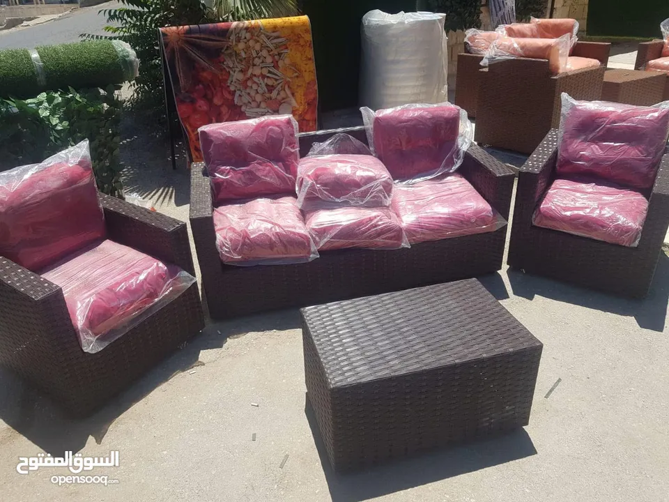اطقم رتان عشب صناعي مراجيح بافضل اسعار