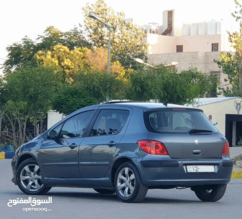 بيجو 307 موديل 2007 فل مع فتحة وفحص كامل للبيع