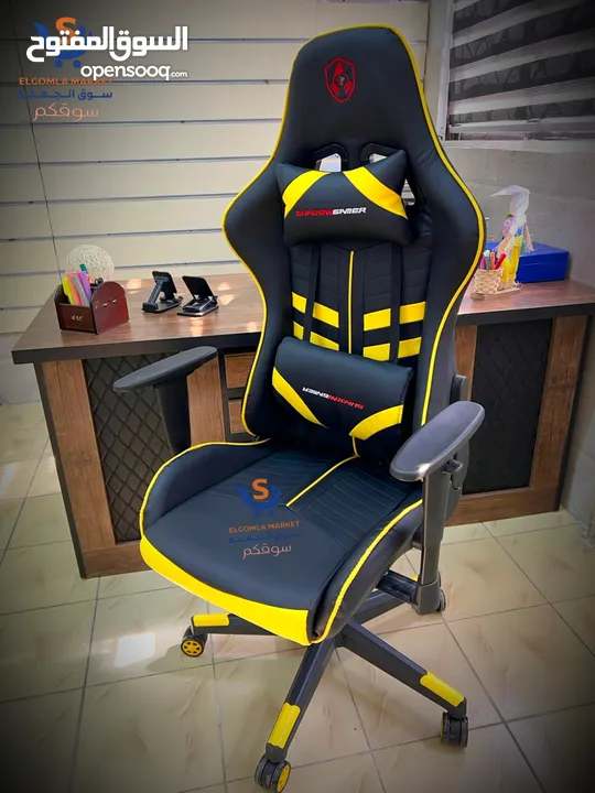 كرسي جيمنج ريكارو مع وسائد طبية كرسي Gaming مستورد بسعر الجملة كرسي 3 ماكينات فل مواصفات كرسي ريكارو