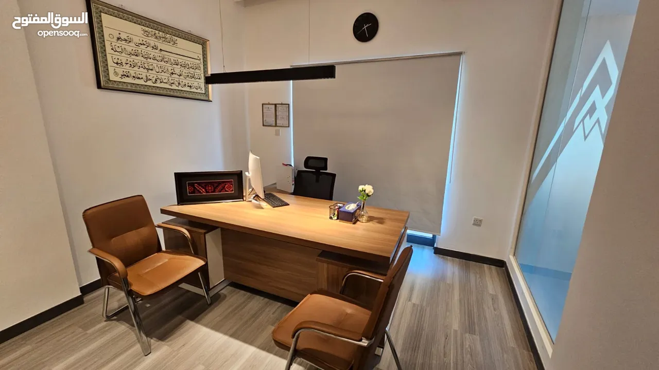 Share Office for Rent مکاتب مشترکه للایجار شامل کل للخدمات