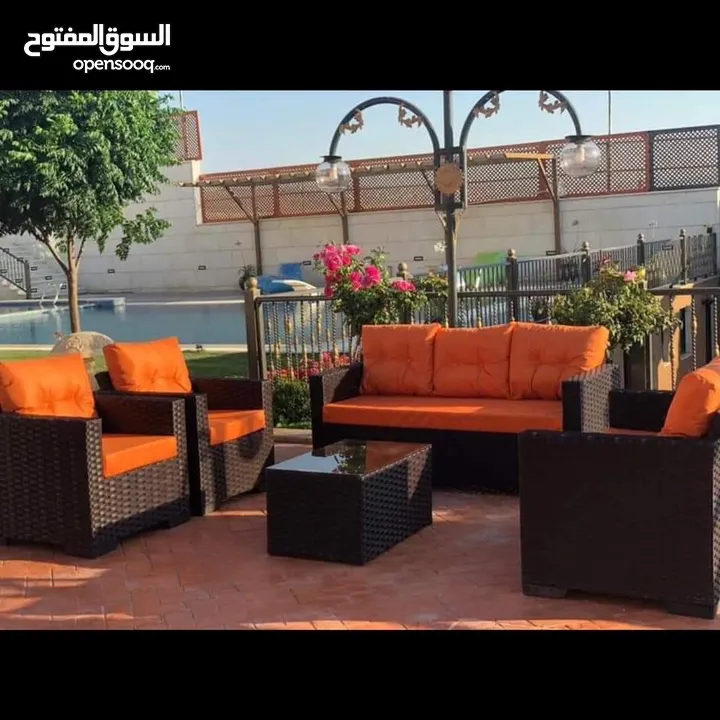 طقم راتان 5 مقاعد