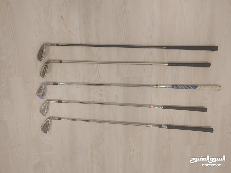 Full Golf kit with 5 Drivers, 5 Irons, 1 Putter and Bag