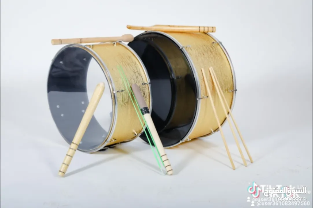 طبول للدبكات شفاف مع اضاءة متغيرة عدة الوان