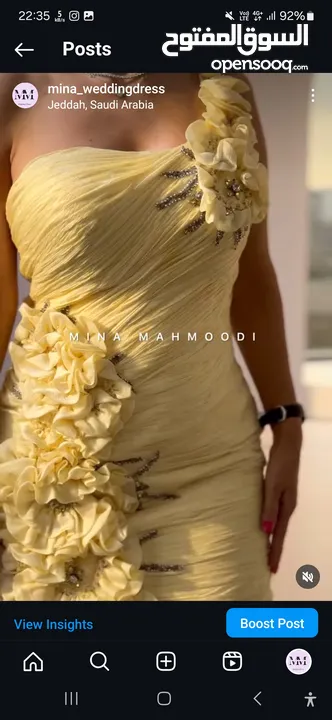 فساتين زفاف و سهرة جميع عمل  يدوية wedding dress /evening dress