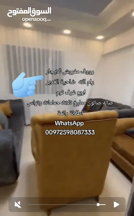 رووف مفروش للايجار