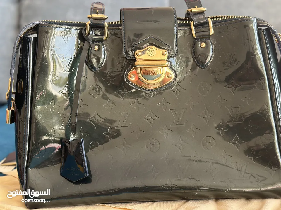 Louis Vuitton Amarante Monogram Vernis شنطة يد من لويس فيتون اصلية Avenue Bag -Original