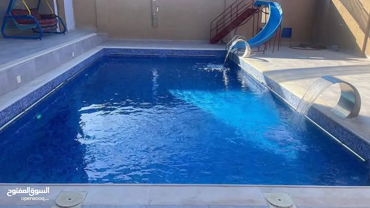 كل مايختص ببرك السباحة والشلالات والحمامات التركية والمغربية و الجاكوزي
