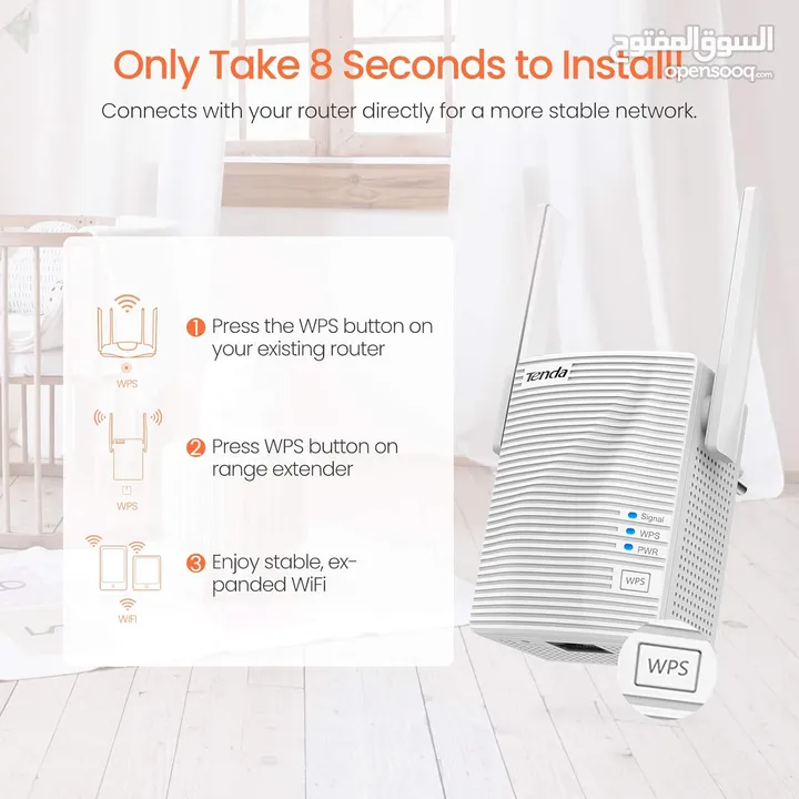 موسع انترنت شبكات انترنت وايرلس تيندا  Tenda A18 Extender For internet connection