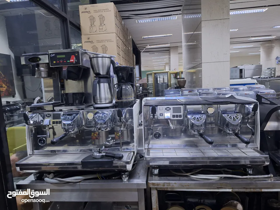 بيع معدات مطاعم وكفيهات ومخابز ومطابخ مركزيه  معدات مستعمله شبه جديد نظيفه ومظمونه