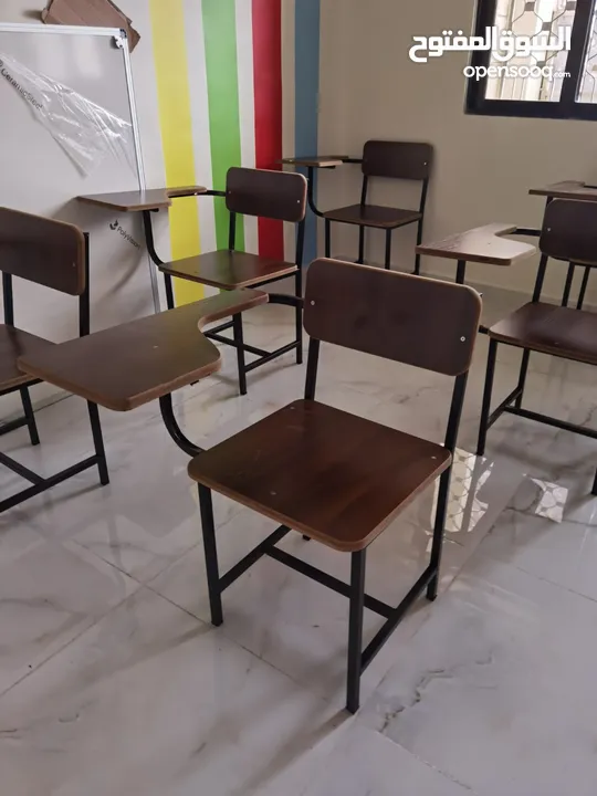 تفصيل كراسي محاضرات مع ركاية ودروج مدرسية. طاولات تركية