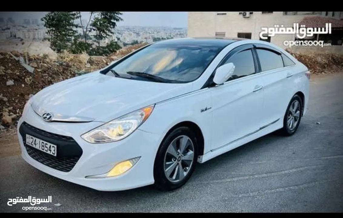 هيونداي سوناتا هايبرد أمريكي 2400 cc موديل  2012 فل عدا الفتحة للبيع أو بدل على سيارة كهرباء