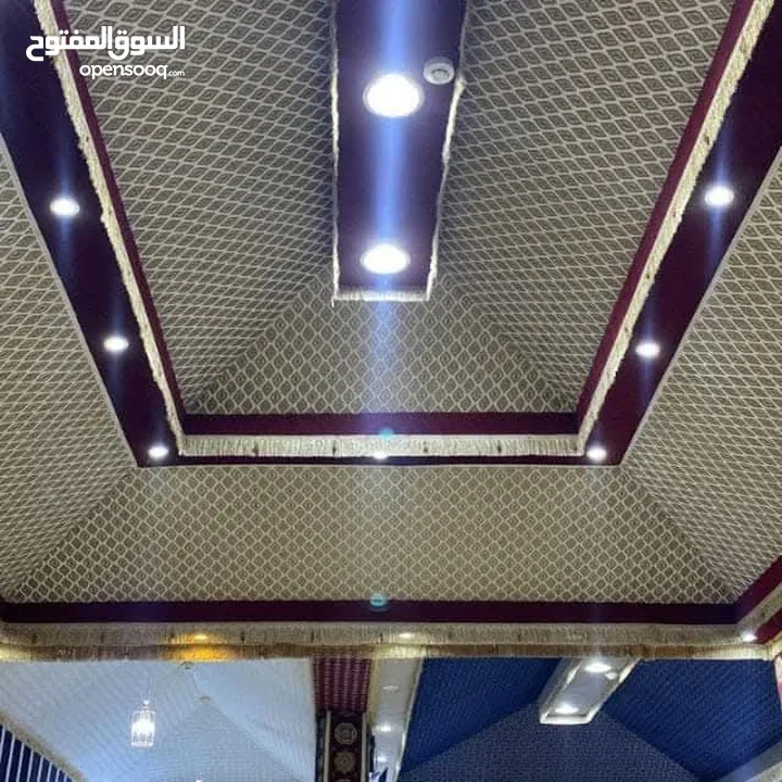 تفصيل خيم شعر وتركيب ديكورات داخليه سدو سيتان جلد الغزال