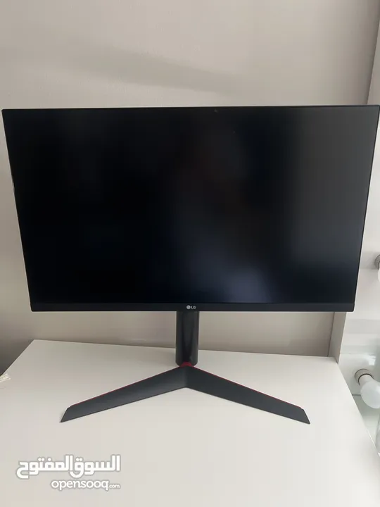 LG Gaming monitor 240Hz. Tilt/height/pivot adjustable stand  1ms response time  size 27”