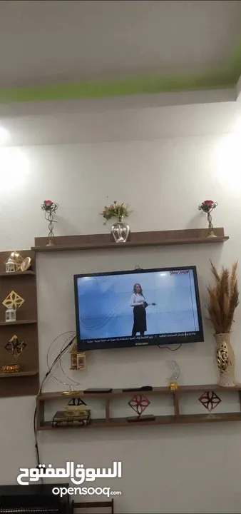 رف شاشة التلفزيون خشب لامنيت مميز