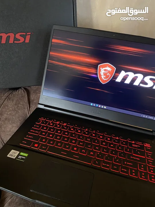 Msi thin gf63 gaming laptop بحالة الوكالة الجيل العاشر بطارية جديدة لابتوب جيمنغ