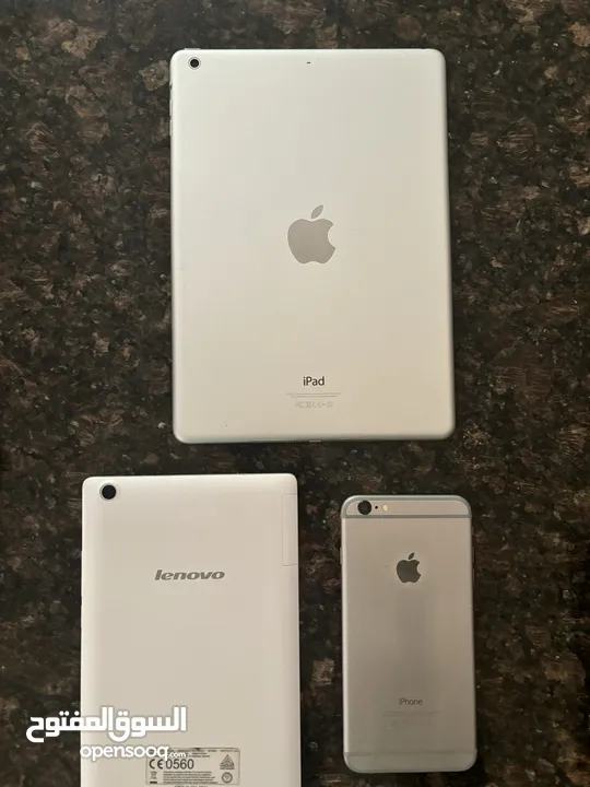 ثلاث أجهزة بسعر جهاز IPhone 6plus,Ipad Air ,Lenovo tab