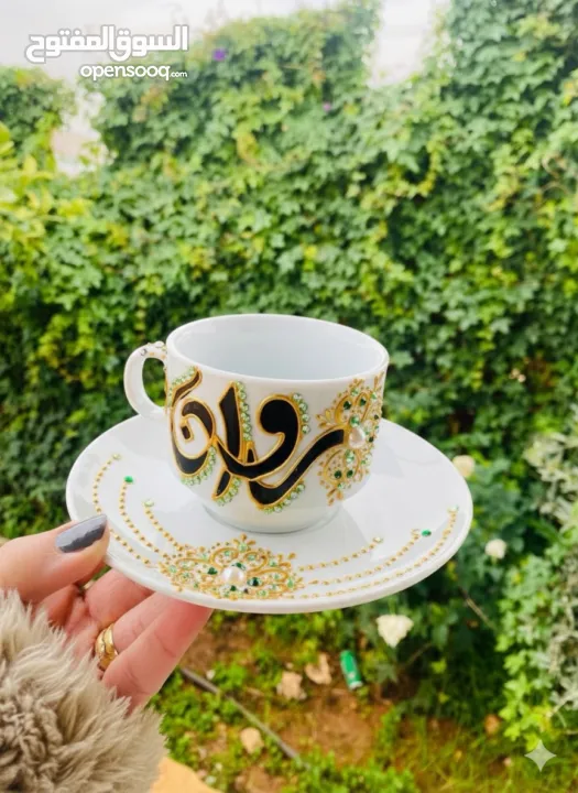 دلات قهوة وفناجين ومناديل ام العريس وغيرها