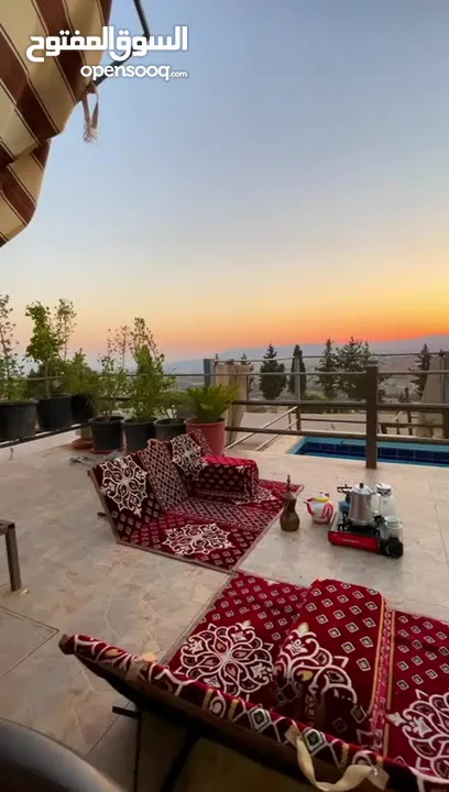 احجز معنا في مزرعه ماريا (جرش) احلا اطلاله بانوراميه خلابه على جبال سوف والسلط وعمان في منطقة هادئة