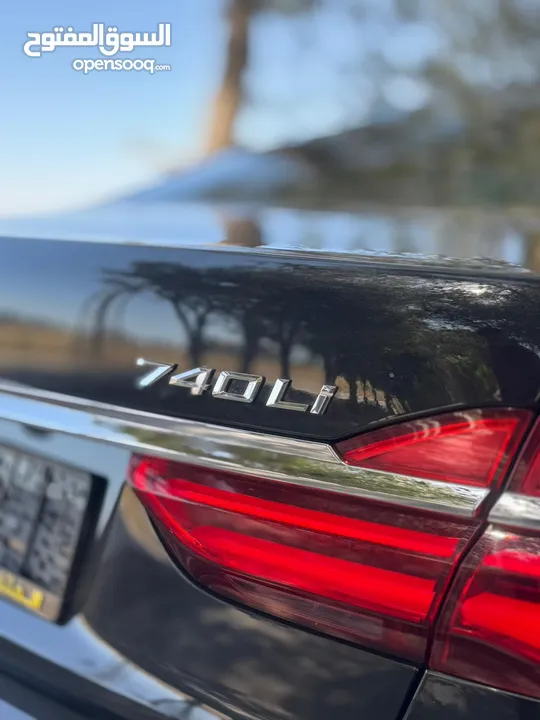 BMW 740i///2016  السيارة  فل الفل اضافات  فحص نخب نخب  بي ام دبليو