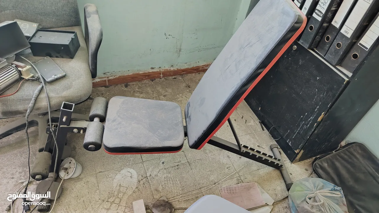 حقيبة أوزان رفع أثقال+كرسي