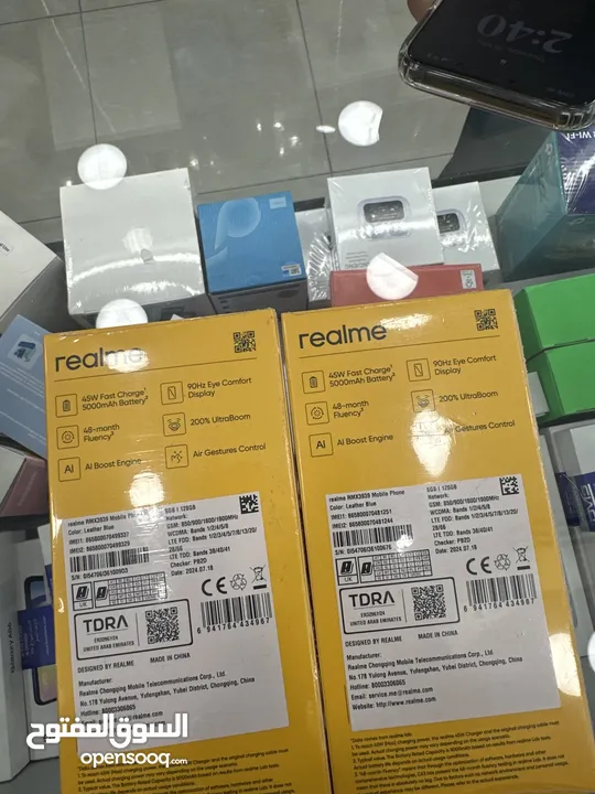 RAELME C63 nfc 6ram /128 GB  ريلمي c63 أن اف سي 6 رام /128 جيجا  جديد كفاله الوكيل الرسمي 18 شهر