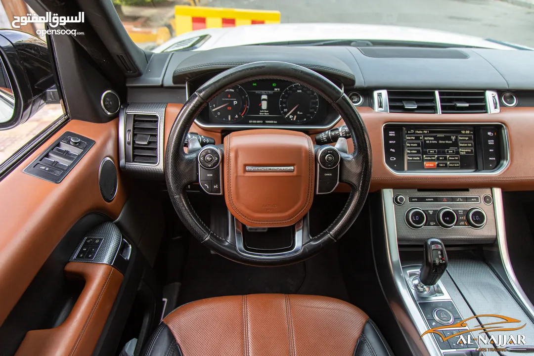 Range Rover Sport Supercharge 2014  السيارة وارد الشركة