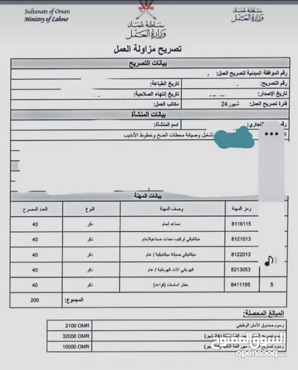 فرصه ذهبيه 200 ماذونيه لحامين + مكانيكي + مقاولات