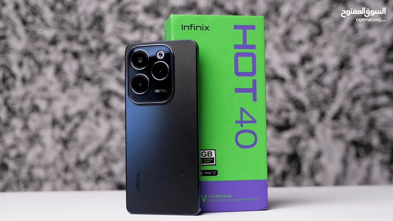 INFINIX HOT 40 16RAM (8+8) 256GB NEW //// انفينكس هوت 40 16 رام 256 جيجا جديد كفاله الوكيل